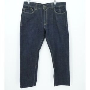 Levis 511 Jeans Mens 36x28 Dark‎ Indigo Skinny Fit Stretch Denim Classic